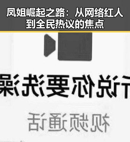 凤姐崛起之路:从网络红人到全民热议的焦点
